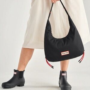 HUNTER JetSet Boho Bag Shoulder Bag Drawstring Design